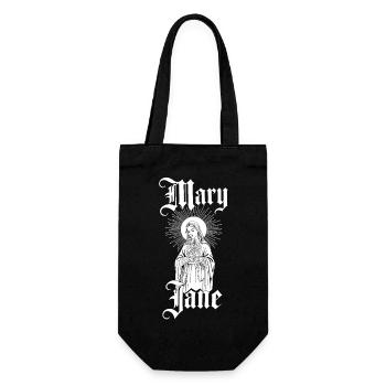 Mary-Jane-Gotik-Ikone - Geschenkbeutel für Flaschen - Schwarz - Vorne