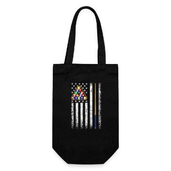 American Flag Billiard Vintage - Gift Bag for Bottles - black - Front