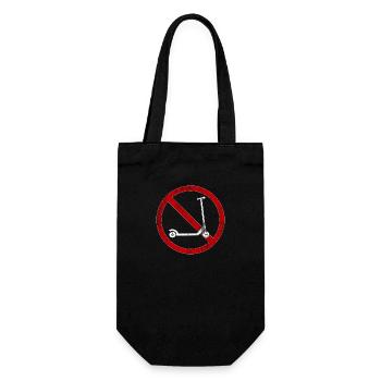 No scooters allowed anti-scootering - Gift Bag for Bottles - black - Front