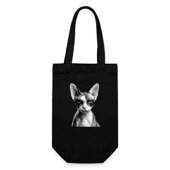 Sphynx peu impressionné - Sac à bouteille - noir - Devant