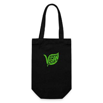 Vegan - Cool Veggi Logo - Gift Bag for Bottles - black - Front