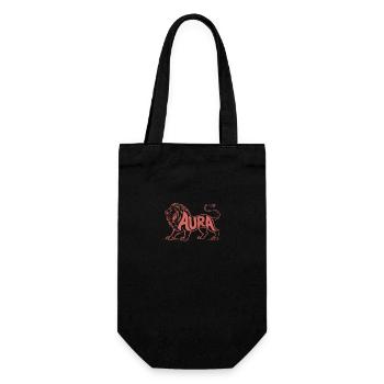 Aura - Cool Lion Logo - Gift Bag for Bottles - black - Front