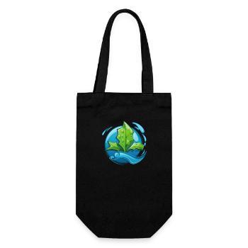Eco: Eau & Feuille - Sac à bouteille - noir - Devant