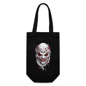 Schaurige Halloween Psychopathen Maske Design - Geschenkbeutel für Flaschen - Schwarz - Vorne