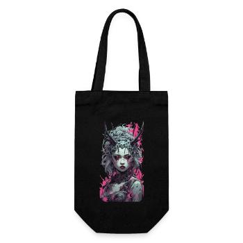 Gothic Demons Aesthetics Occult Streetwear - Gift Bag for Bottles - black - Front