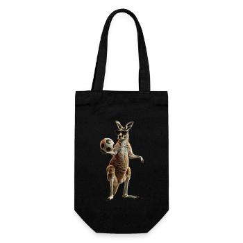 Känguru - Geschenkbeutel für Flaschen - Schwarz - Vorne