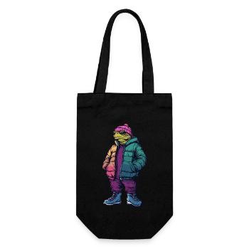 Tortue Mode Hiver - Sac à bouteille - noir - Devant