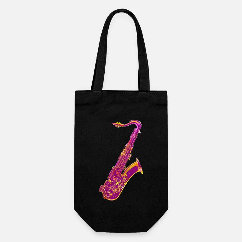 Saxophone - Sac à bouteille - noir