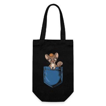 Wiesel - Geschenkbeutel für Flaschen - Schwarz - Vorne