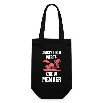 Équipe de fête d’Amsterdam - Sac à bouteille - noir - Devant