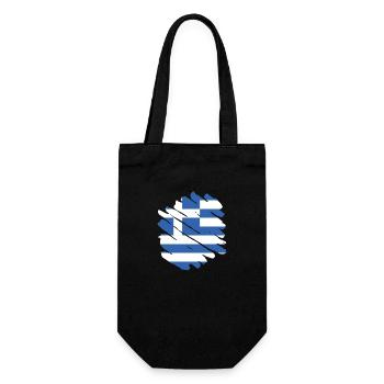 Greece Flag Hellas Athens Greek Flag - Gift Bag for Bottles - black - Front