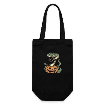 Schlange Kobra Halloween Zombie - Geschenkbeutel für Flaschen - Schwarz - Vorne