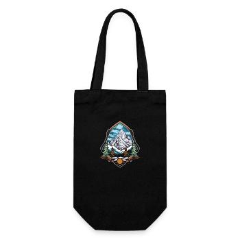 Mountains Mountains Nature - Gift Bag for Bottles - black - Front