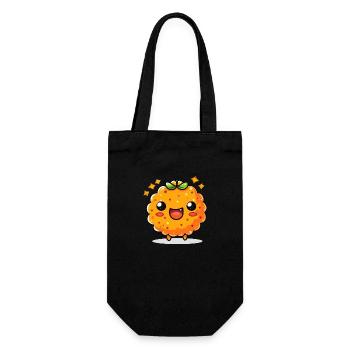 Funny Cheese Ball Bande dessinée - Sac à bouteille - noir - Devant