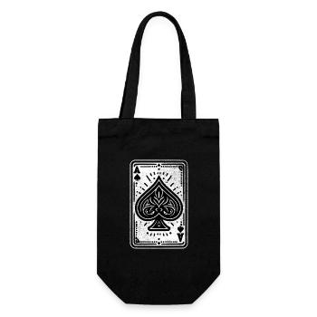 Carte As de pique - Sac à bouteille - noir - Devant