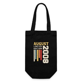 Août 2008 - Cadeau anniversaire Août 2008 Août - Sac à bouteille - noir - Devant