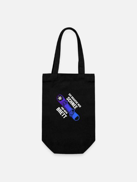 snowboard freestyle snowboarder - Geschenkbeutel für Flaschen - Schwarz