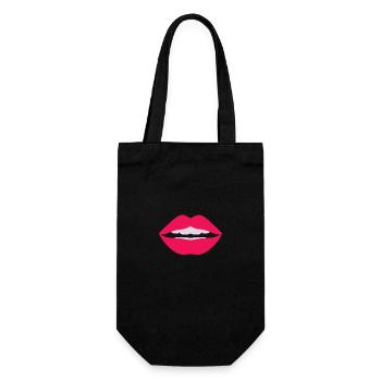 Mouth - Gift Bag for Bottles - black - Front