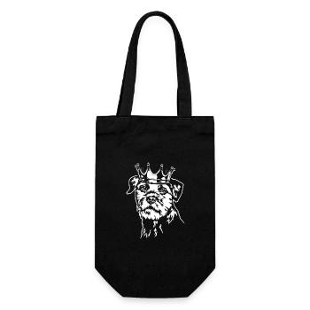 Border Terrier Crown Dogs Dog Wilsigns - Sac à bouteille - noir - Devant