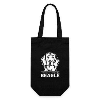La vie de beagle est meilleure Chien Chiens Chiens Wilsigns - Sac à bouteille - noir - Devant