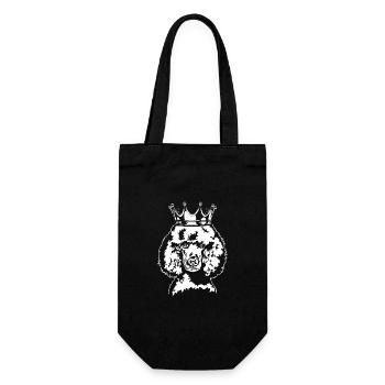 Poodle Crown Dogs Dog Wilsigns - Gift Bag for Bottles - black - Front