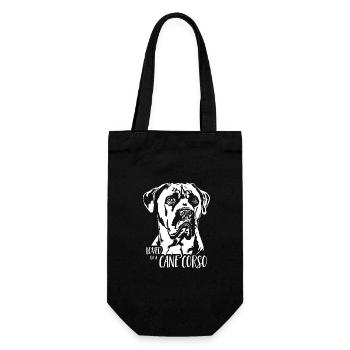Aimé par un chien Cane Corso Dog Wilsigns - Sac à bouteille - noir - Devant