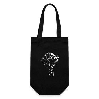 Cockapoo Silhouette Chien Chien Wilsigns - Sac à bouteille - noir - Devant