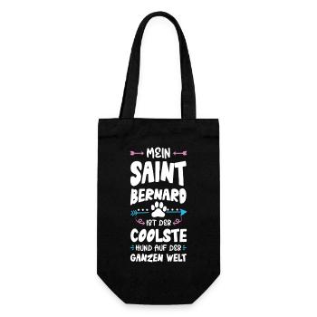 Dicton du chien de Saint-Bernard - Sac à bouteille - noir - Devant