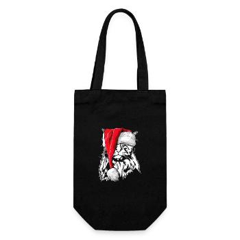 Père Noël Maine Coon Noël chat Wilsigns - Sac à bouteille - noir - Devant