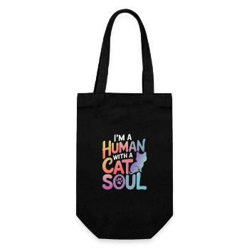 Cat Cats Lover Cat Owner Kitten - Gift Bag for Bottles - black - Front