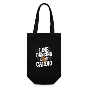 Line Dancing Dancing Dancers - Gift Bag for Bottles - black - Front