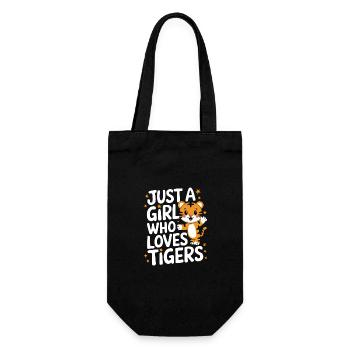 Tiger Animal Zoo Wild Animal - Gift Bag for Bottles - black - Front