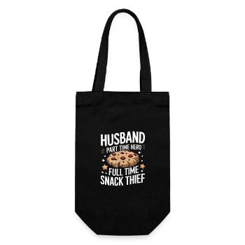Husband, Spouse, Family, Wedding - Gift Bag for Bottles - black - Front