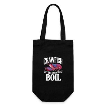 Lobsters, crabs, shrimps, seafood - Gift Bag for Bottles - black - Front