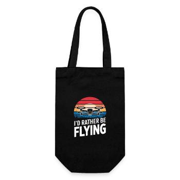 Drones Pilot Quadcopter Drone - Gift Bag for Bottles - black - Front