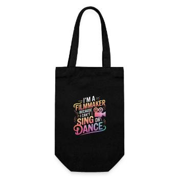 Filmmaker Film Director Cinematographer Film - Gift Bag for Bottles - black - Front