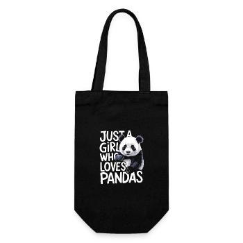 Panda Bear Panda Animal Pandas - Gift Bag for Bottles - black - Front