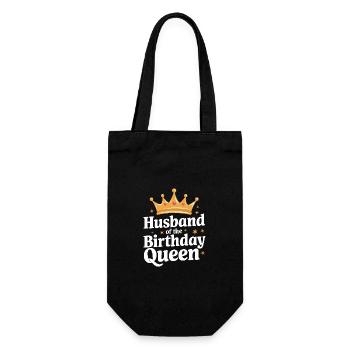 Husband, Spouse, Family, Wedding - Gift Bag for Bottles - black - Front