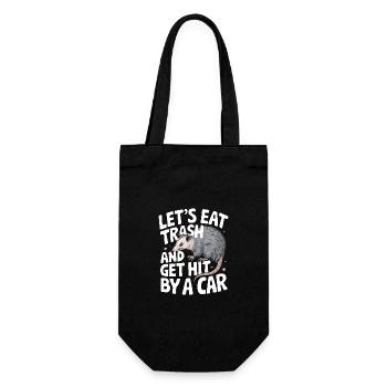 Opossum Possum Animal - Gift Bag for Bottles - black - Front