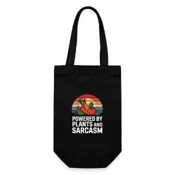 Vegetarian Vegan Veggie Vegetarian - Gift Bag for Bottles - black - Front