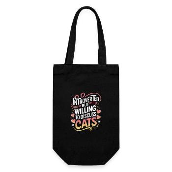 Introvert, antisocial, introvert - Gift Bag for Bottles - black - Front