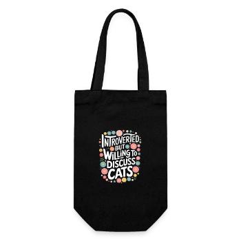 Introvert, antisocial, introvert - Gift Bag for Bottles - black - Front