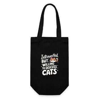 Introvert, antisocial, introvert - Gift Bag for Bottles - black - Front
