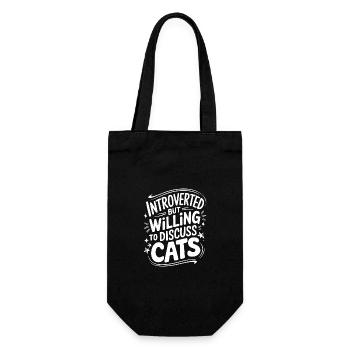 Introvert, antisocial, introvert - Gift Bag for Bottles - black - Front