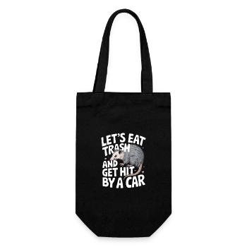 Opossum Possum Animal - Gift Bag for Bottles - black - Front