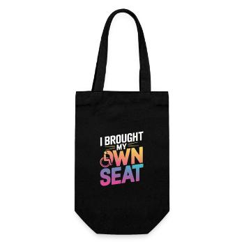 Fauteuil roulant Fauteuil roulant Handicapé Humour - Sac à bouteille - noir - Devant