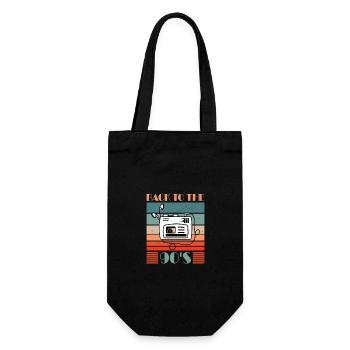 Walkman Retour aux années 90 - Idée cadeau - Sac à bouteille - noir - Devant