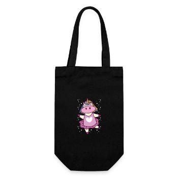 Unicorn Birthday Girl Gift - Gift Bag for Bottles - black - Front