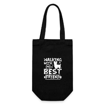Marcher avec mon meilleur ami yorkie - Sac à bouteille - noir - Devant