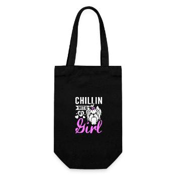 Chillin avec ma Yorkie Girl - Sac à bouteille - noir - Devant